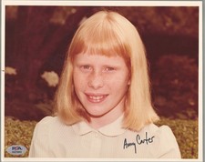 Amy Carter First Daughter Vintage Signed 8x10 Photo PSA DNA Authentic Autograph picture