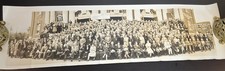 1935 Hancock County Findlay Ohio Farmer's Union Panoramic Photo 28 1/4