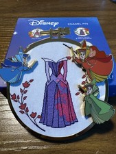 Disney Sleeping PALM Fairies Flora Fauna Merryweather Pin Cross Stitch Le 500 picture