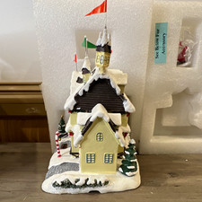 Hawthorne Village Rudolph’s Christmas Town Santa & Mrs. Claus Castle COA Box picture