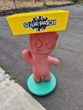 Sour Patch Kids Character Candy Store Display w Storage Tray Rolling Wheels RARE picture