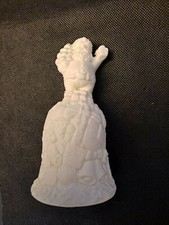 White Porcelain  Santa Bell- Very Nice- e3783uxx picture