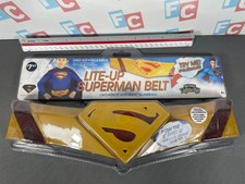 Vintage 3929 Lite-Up Superman Belt DC Comics WB Light Up Shield New Sealed picture
