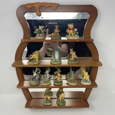 Disney Lenox Winnie the Pooh Display Shelf Nursery W/ 14 Figurines Mirror LARGE picture
