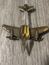 1984 MANON BRASS & CRYSTAL  Vintage War Plane Rare picture