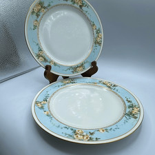 Lot  of 2 Haviland Limoges France floral edge plates. picture