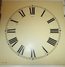 WELCH CLOCK DIAL NEW CLOCK PARTS 11 INCH IVORY picture