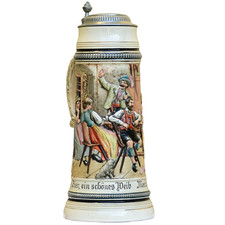A. J. Thewalt Beer Stein 93 | 2.0 L Germany Antique Circa 1910 picture