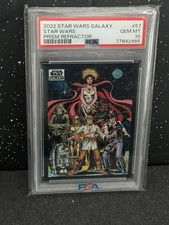 2022 Star Wars Galaxy Star Wars (box art) Prism Refractor (/75) PSA 10  picture