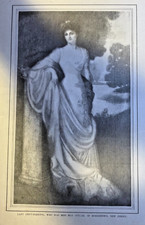 1903 American Women in London illustrated picture