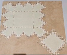 ANTIQUE YELLOW LINEN WITH WHITE CROCHET 6