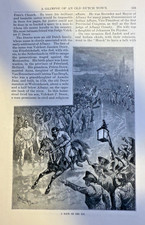 1881 Albany New York An Old Dutch Town illustrated picture