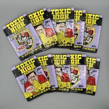 1991 Topps Toxic High School Lot of 10 Sealed Wax Packs Vintage Stickers picture