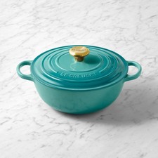 Le Creuset Signature Enameled Cast Iron Soup Pot, 4 1/2-Qt, All color, Freeship picture