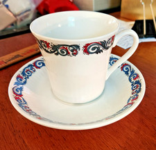 Vintage Figgjo Flint Bestemor Teaccup and Saucer Set / Norway Hardanger Scroll picture