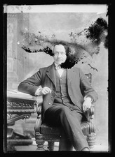 Photo:W.S. Young Seated Portrait Vintage Studio Photograph picture