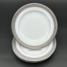Set of 8 Legendary Noritake Crestwood Platinum 4166 Bread & Butter Plates 6.25