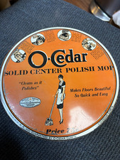 Vintage Original O-CEDAR No 15 Solid Center Polish Mop Tin O-Cedar Corp. Chicago picture