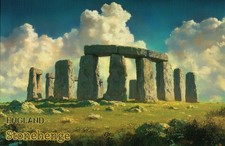 Stonehenge, Salisbury Plain Wiltshire, England UK, Prehistoric - Modern Postcard picture