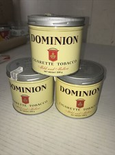 Dominion Cigarette Tobacco Cans (lot of 3)  empty P picture