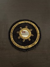 Vintage US Power Squadrons Bullion Blazer Patch Pin Ships Wheel Nautical picture
