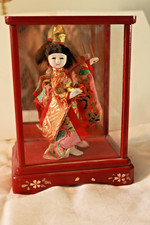 Vintage Japanese Doll in  Case picture