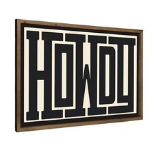 Howdy Wall Art, 23.6x15.7 Inchs Wooden Howdy Sign Western Cowboy Wall Decor, ... picture