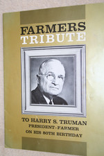 Harry Truman 80 th. birthday pamphlet, printed on heavy stock picture