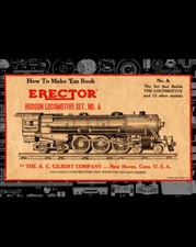 ERECTOR HUDSON LOCOMOTIVE SET A Instruction BOOK  Erector Set Directions picture