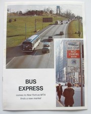 Vintage 1970s New York City Bus GMC Coaches Booklet Bus Express Fishbowl picture