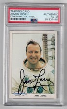 JAMES JIM LOVELL Signed Spaceshots Card PSA/DNA Certified Authentic Autograph picture