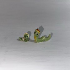 2 Vintage Josef Originals Japan Inchworm Figurines - 1960's picture