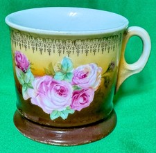 Antique Leuchtenburg C.A. Lehmann & Sohn Ceramic Shaving MUG Early 20th Germany picture