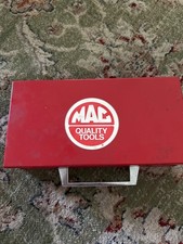 Vintage Mac Tools Mini Red Metal Cantilever Socket Box 8x4 Organzer USA Clean picture