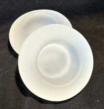 (2) VTG IKEA Intervall Frosted Glass Tea Light Candle Holders Modernist Denmark picture