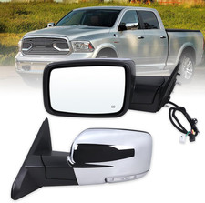 Left Driver Side Mirror Compatible with 2013-2018 Ram 1500 2500 3500 with Power picture