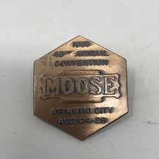 Vintage 1931 Moose Convention Atlantic City Pin Pinback Antique picture