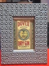 Vintage Dover Brand Dry Gin Sign Edgewood Co Cincinnati OH Pre-Prohibition... picture