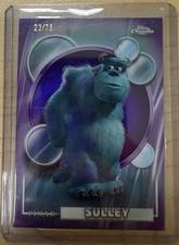 2026 Topps Chrome Disney Sulley Serialized Card # 23/75 picture