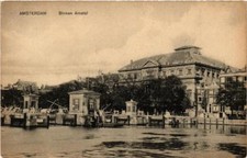 Old postcard AK AMSTERDAM Binnen Amstel. NETHERLANDS (624961) picture