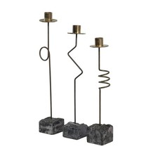 Vtg 1980s IKEA Sweden Postmodern Kräsen Candlestick Holders Ehlén Johansson 1987 picture