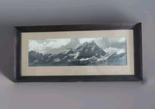 Switzerland, Rhône Glacier, Rhonegletscher, Vintage Panoramic Print picture