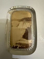 Antique c.1920's Niagara Falls Souvenir Glass Paperweight picture