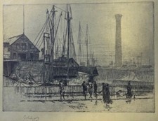 1908 Salem Massachusetts Essex Street Lower Salem illustrated picture