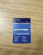 United Airlines Trading Card Boeing 777 picture