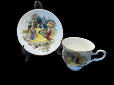 Royal Grafton Bone China Teacup & Saucer Young Couple Dancing Signed by Foster picture