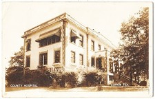 real photo Lufkin TX - County Hospital mailed 1940s postcard RPPC picture
