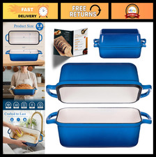 11x5 Inch Cast Iron Loaf Pan with Lid - Perfect for Sourdough & Meatloaf Baking picture