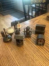 Lot of 6 Vintage Metal Novelty Pencil Sharpeners Miniatures picture