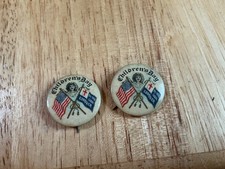 Lot of 2 Antique 1910s Children's Day Sunday School Pins Westminster Press picture